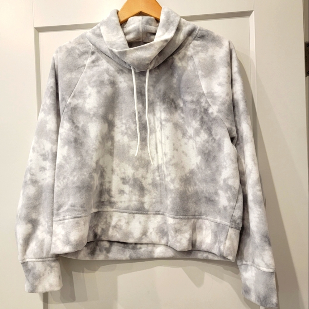 Old Navy Gray Tie-Dye Hoodie